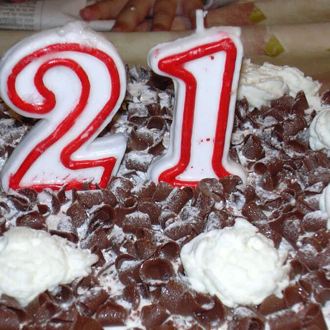 21st birthday cake