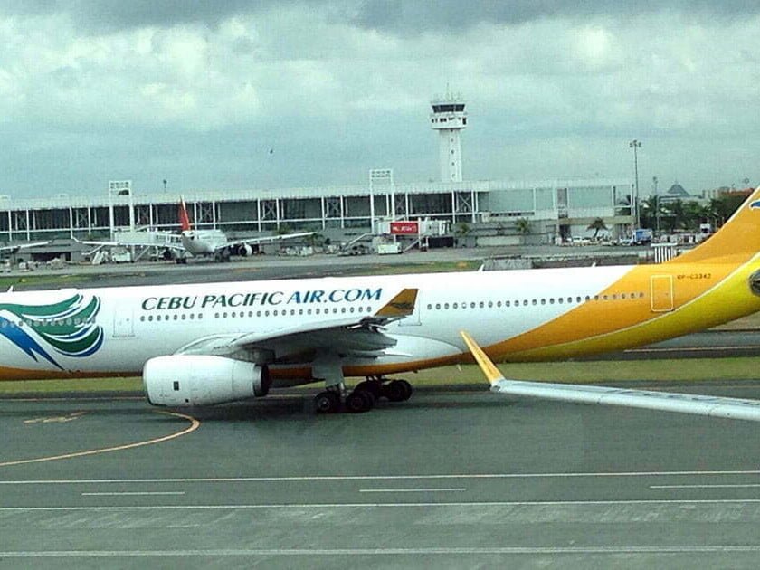 Eroplano ng Cebu Pacific sa NAIA
