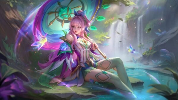 Kagura's "Jade Blossom" Epic skin